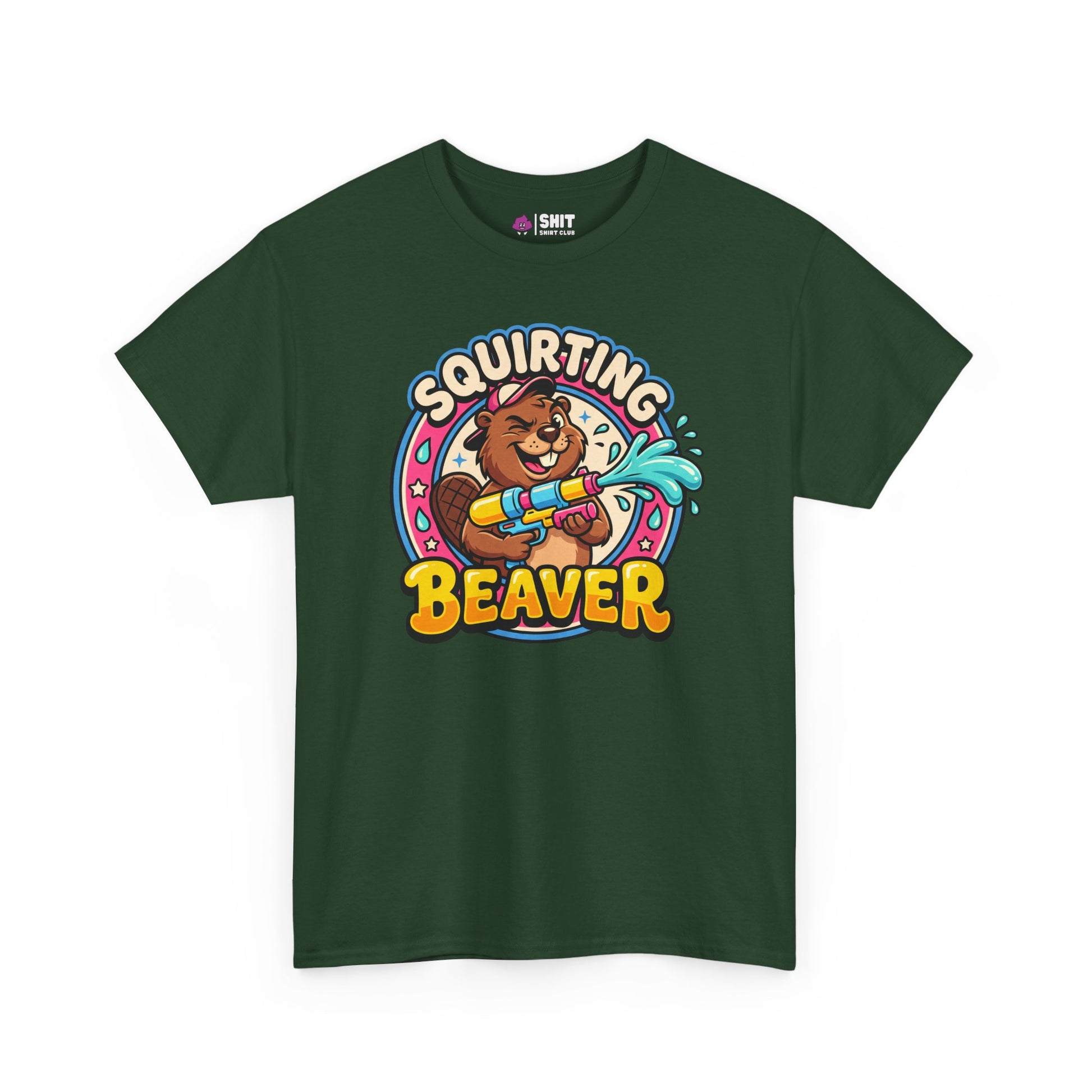 Squirting Beaver Tee - Shit Shirt Club 