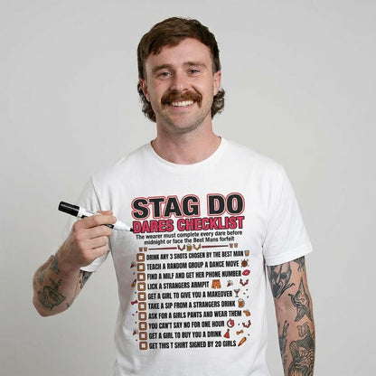 Stag Do Checklist Tee - Shit Shirt Club 