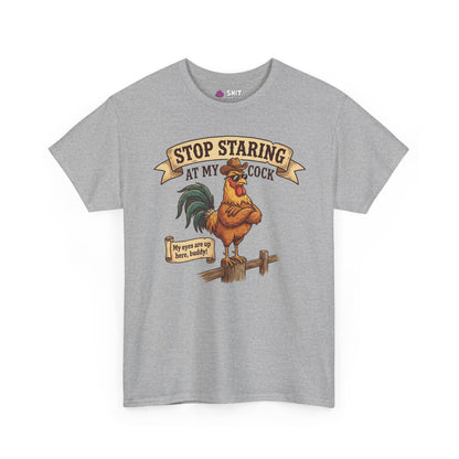 Stop Staring at My Cock Stag Do Tee - Shit Shirt Club 