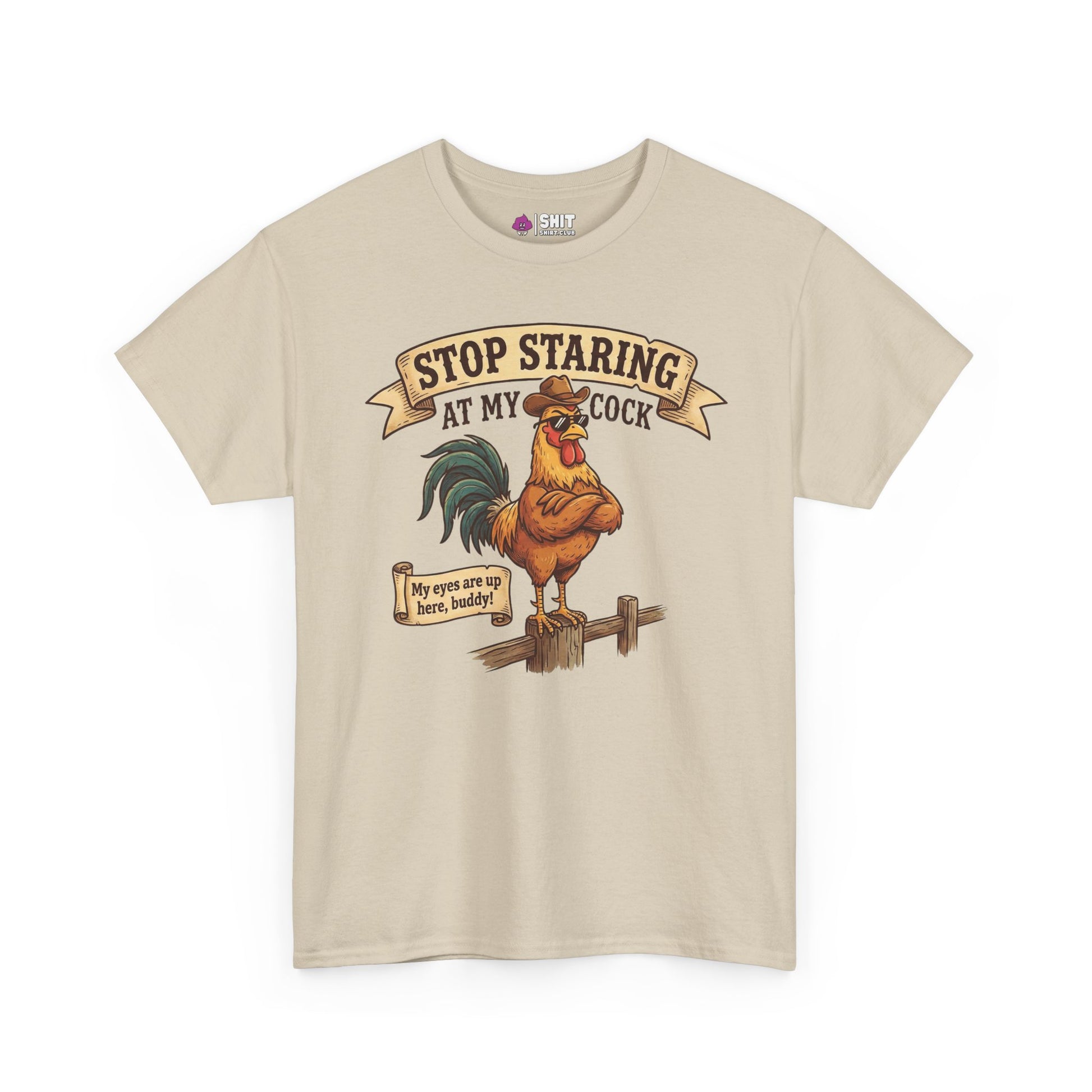 Stop Staring at My Cock Stag Do Tee - Shit Shirt Club 