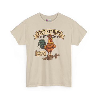 Stop Staring at My Cock Stag Do Tee - Shit Shirt Club 