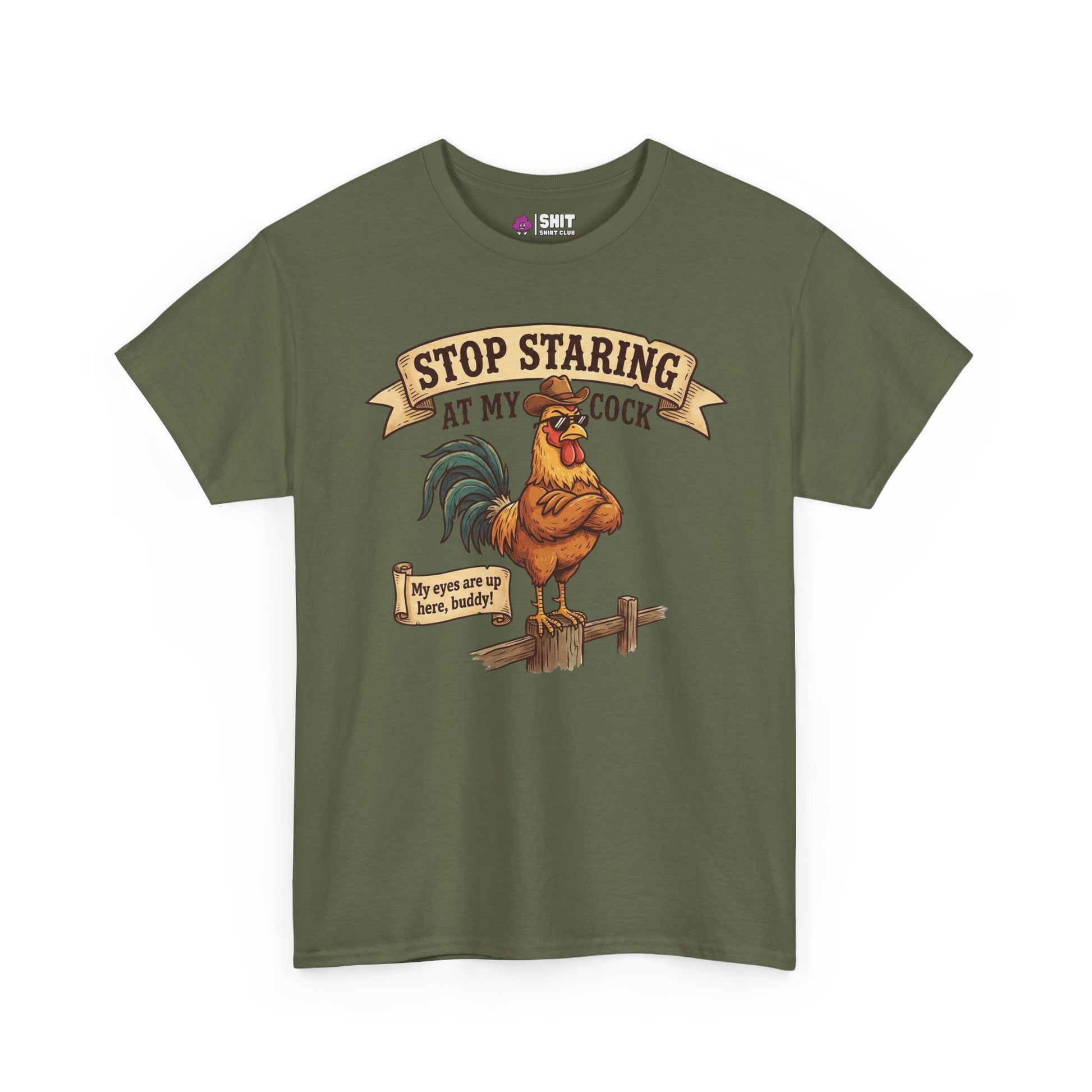Stop Staring at My Cock Stag Do Tee - Shit Shirt Club 
