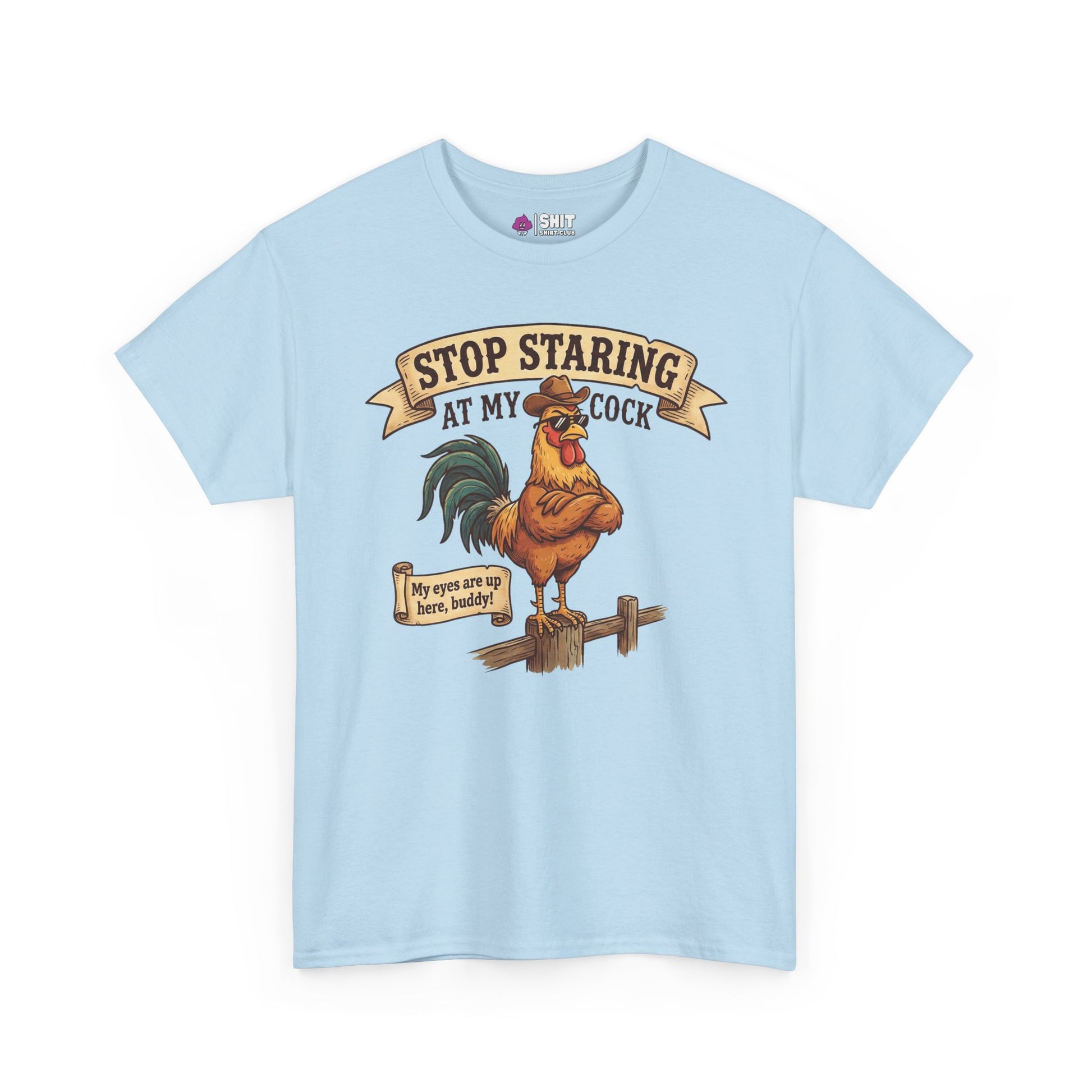Stop Staring at My Cock Stag Do Tee - Shit Shirt Club 