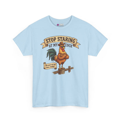 Stop Staring at My Cock Stag Do Tee - Shit Shirt Club 
