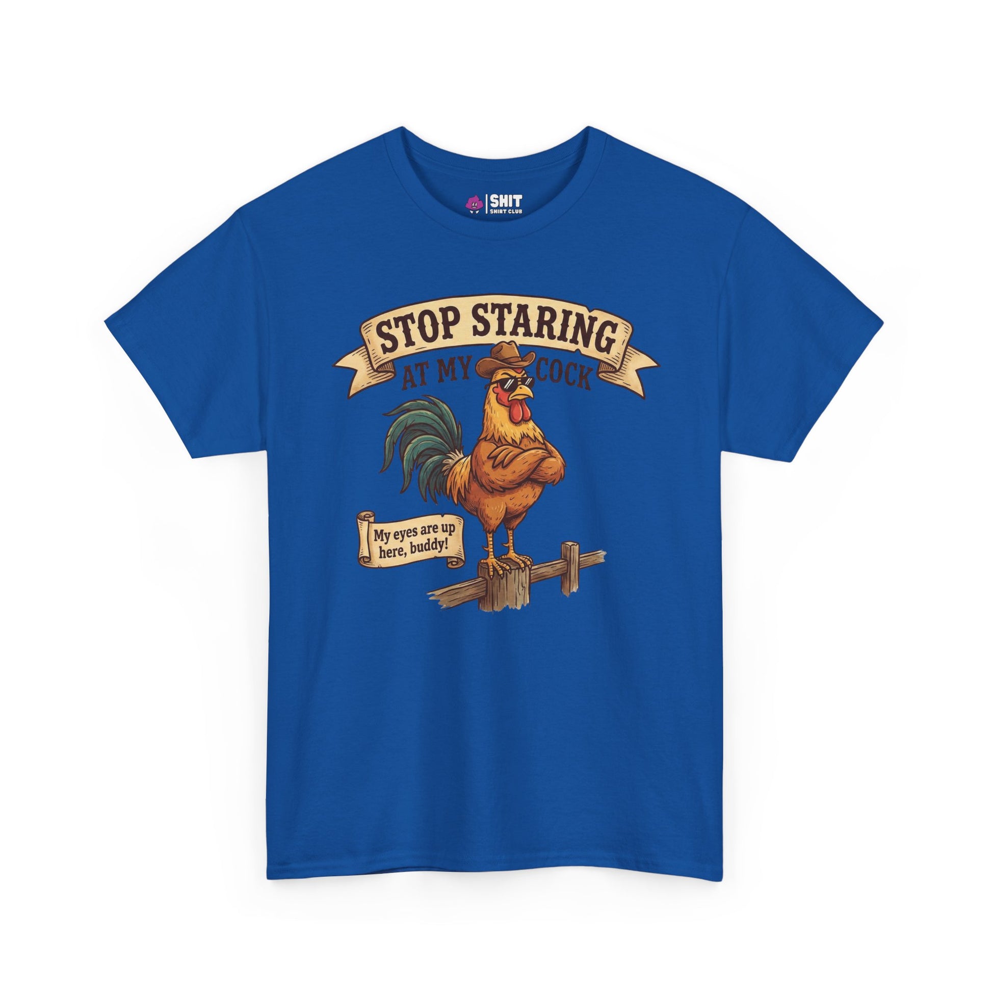 Stop Staring at My Cock Stag Do Tee - Shit Shirt Club 