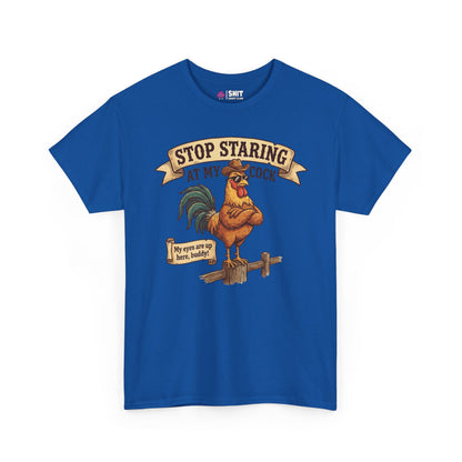 Stop Staring at My Cock Stag Do Tee - Shit Shirt Club 