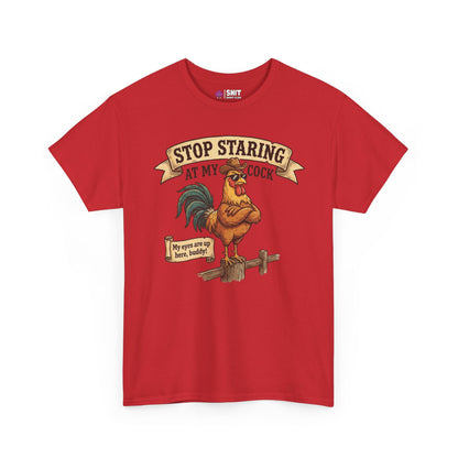 Stop Staring at My Cock Stag Do Tee - Shit Shirt Club 