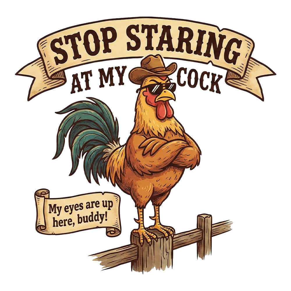 Stop Staring at My Cock Stag Do Tee - Shit Shirt Club 