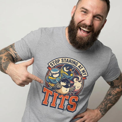 “Stop Staring at My Tits” Stag Do Tee - Shit Shirt Club 