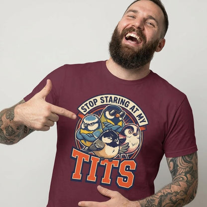 “Stop Staring at My Tits” Stag Do Tee - Shit Shirt Club 