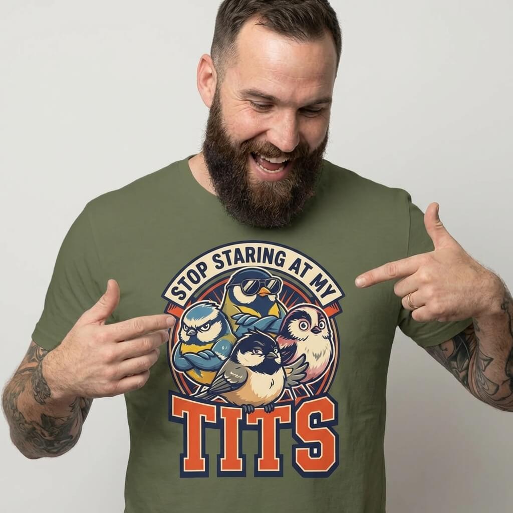 “Stop Staring at My Tits” Stag Do Tee - Shit Shirt Club 