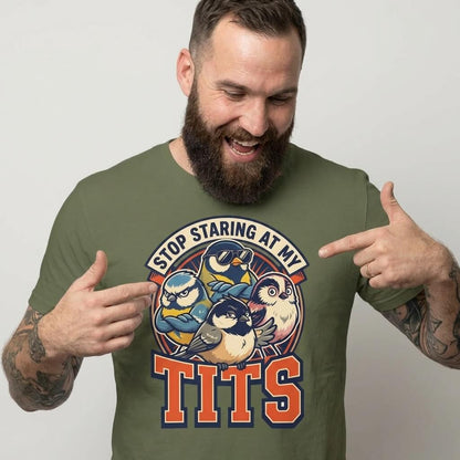 “Stop Staring at My Tits” Stag Do Tee - Shit Shirt Club 