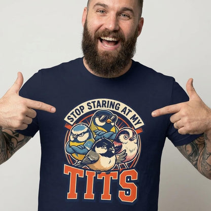 “Stop Staring at My Tits” Stag Do Tee - Shit Shirt Club 
