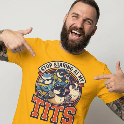 “Stop Staring at My Tits” Stag Do Tee - Shit Shirt Club 
