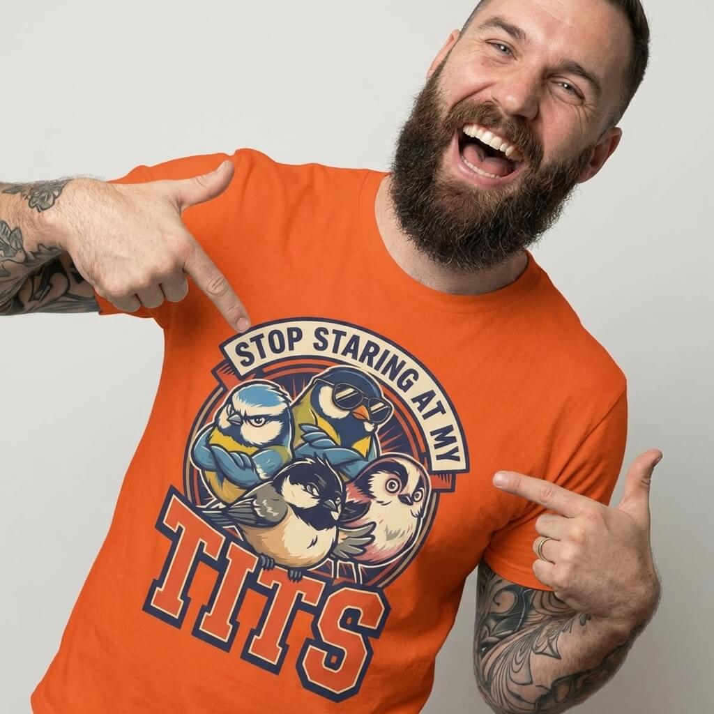 “Stop Staring at My Tits” Stag Do Tee - Shit Shirt Club 