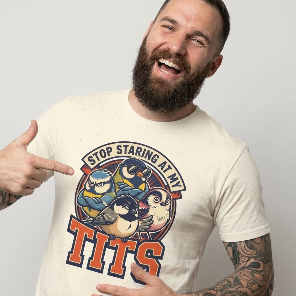 “Stop Staring at My Tits” Stag Do Tee - Shit Shirt Club 