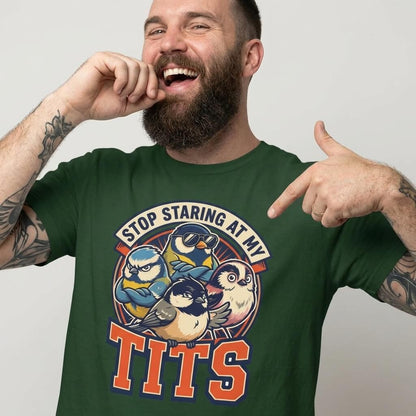 “Stop Staring at My Tits” Stag Do Tee - Shit Shirt Club 