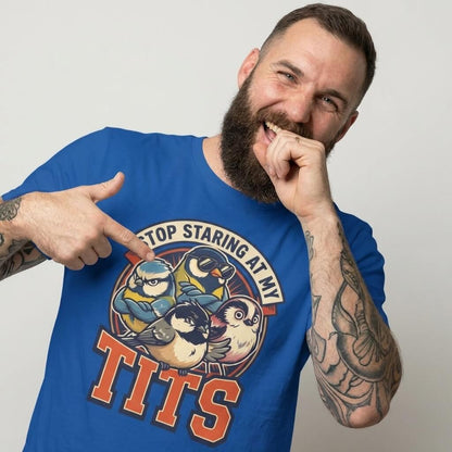 “Stop Staring at My Tits” Stag Do Tee - Shit Shirt Club 