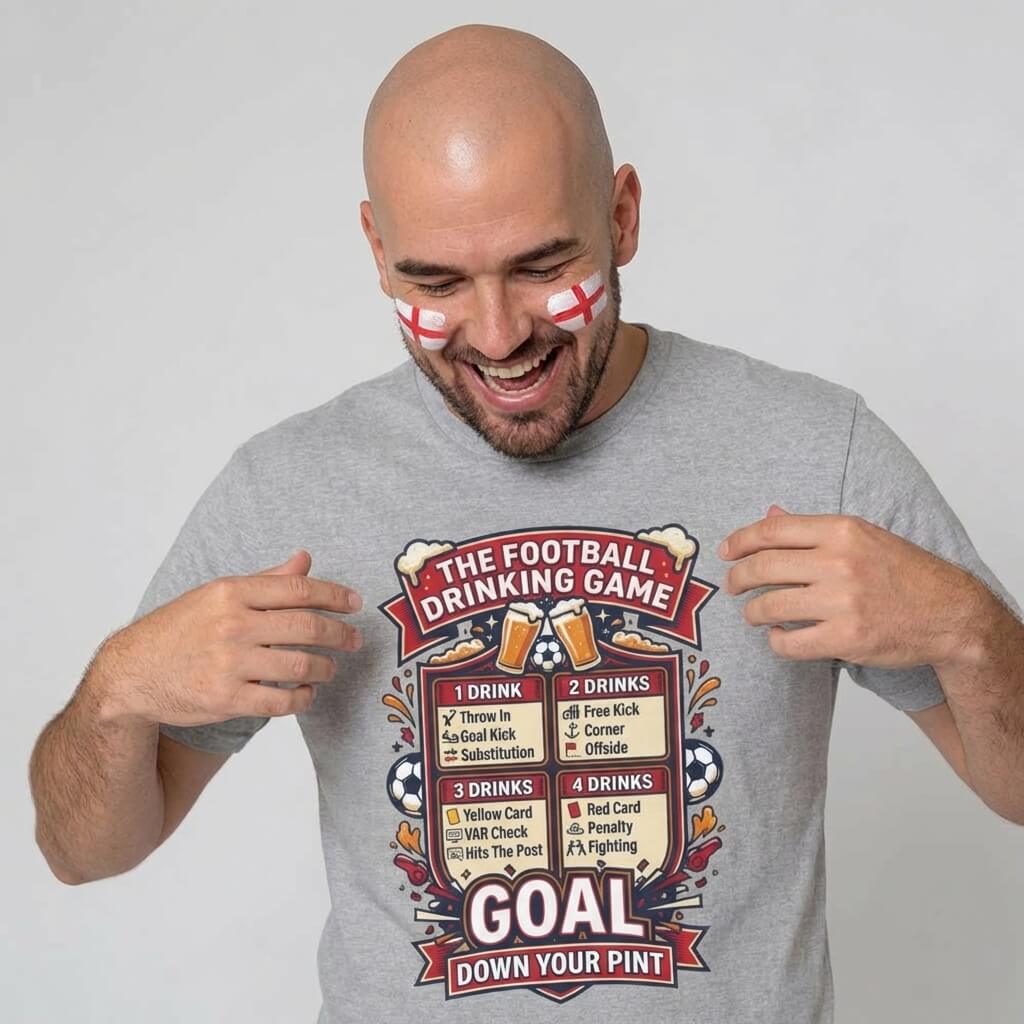 The Football Drinking Game Tee - Shit Shirt Club 