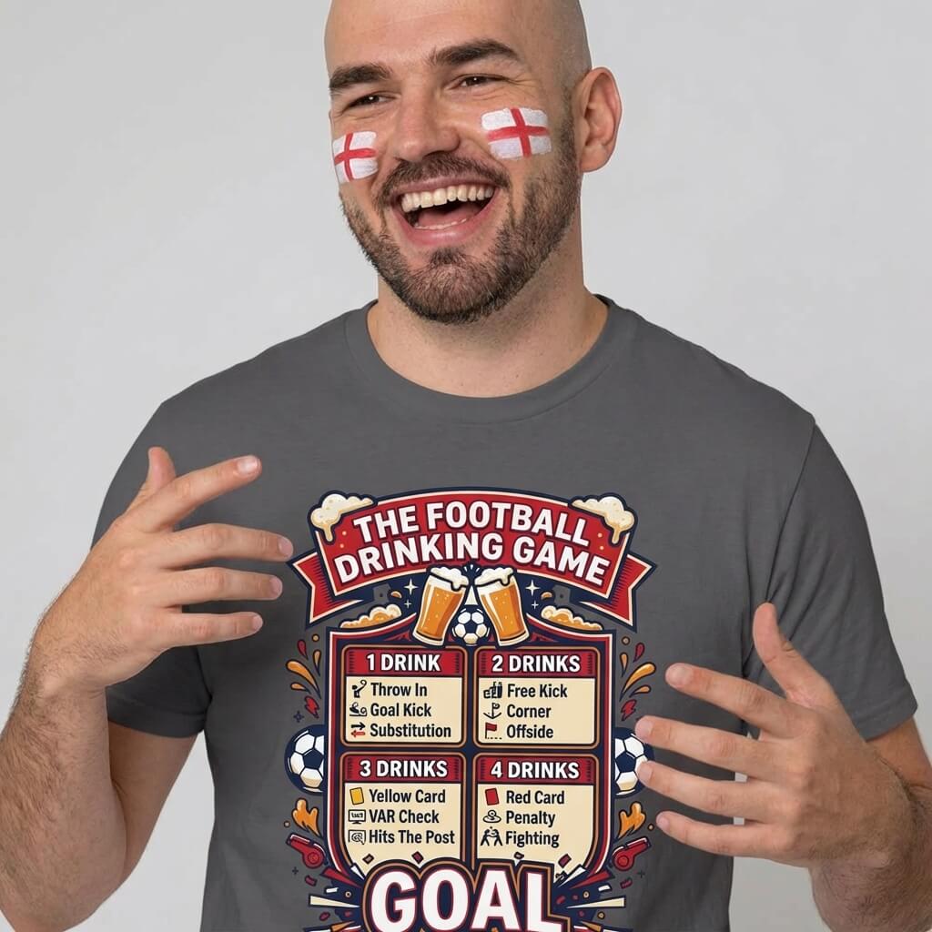 The Football Drinking Game Tee - Shit Shirt Club 