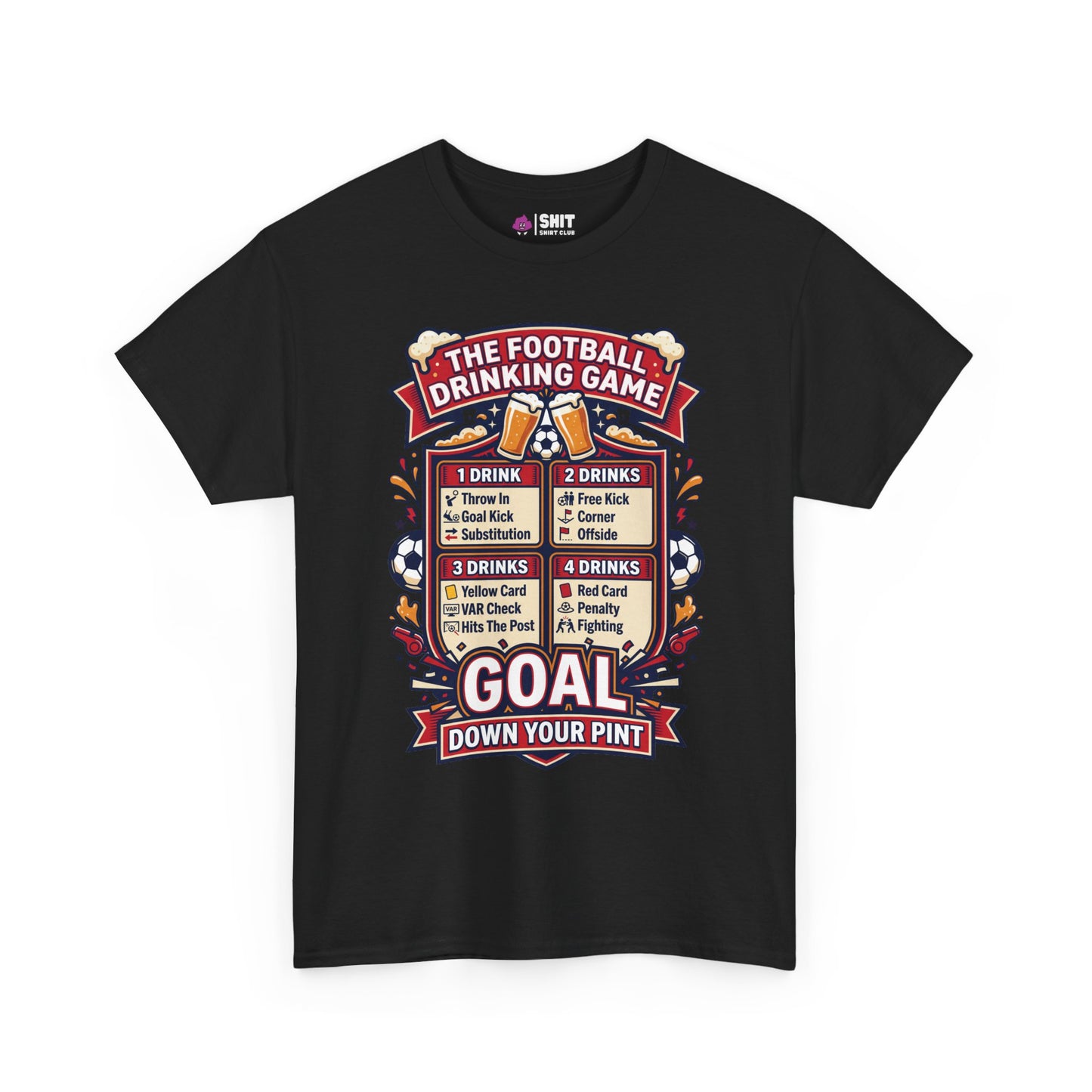 The Football Drinking Game Tee - Shit Shirt Club 