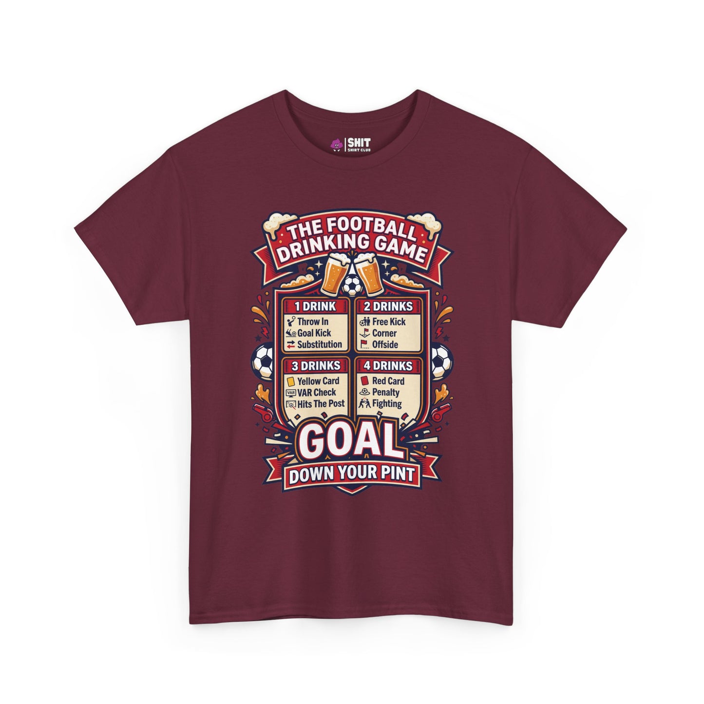 The Football Drinking Game Tee - Shit Shirt Club 