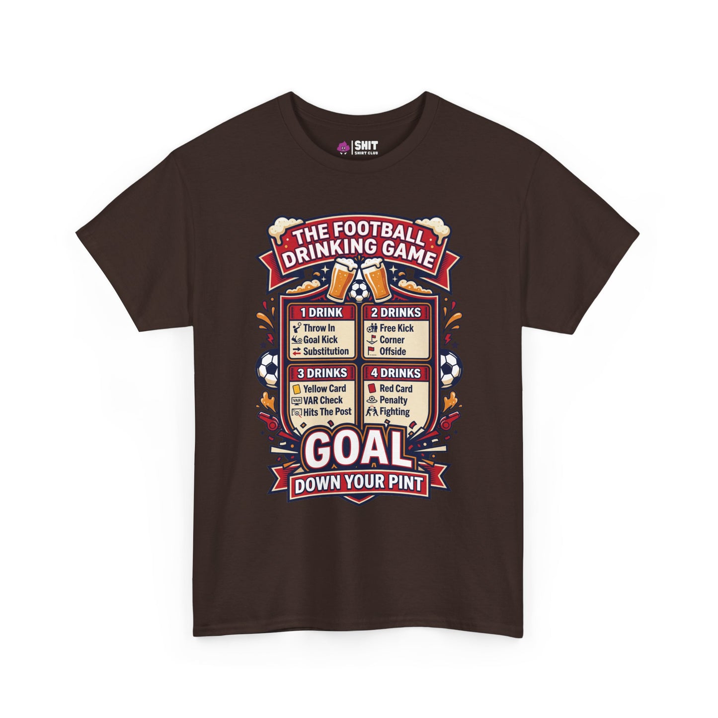 The Football Drinking Game Tee - Shit Shirt Club 