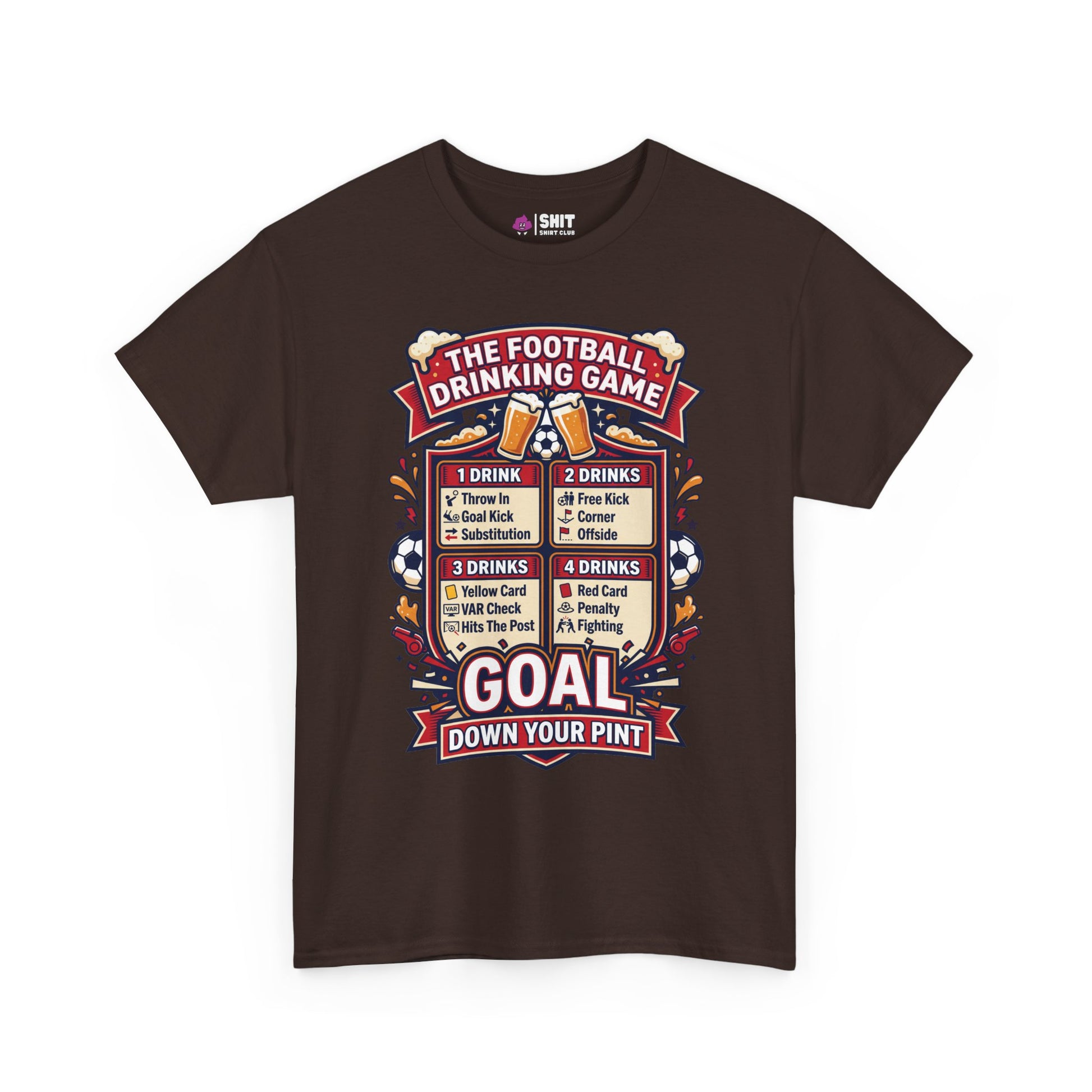 The Football Drinking Game Tee - Shit Shirt Club 
