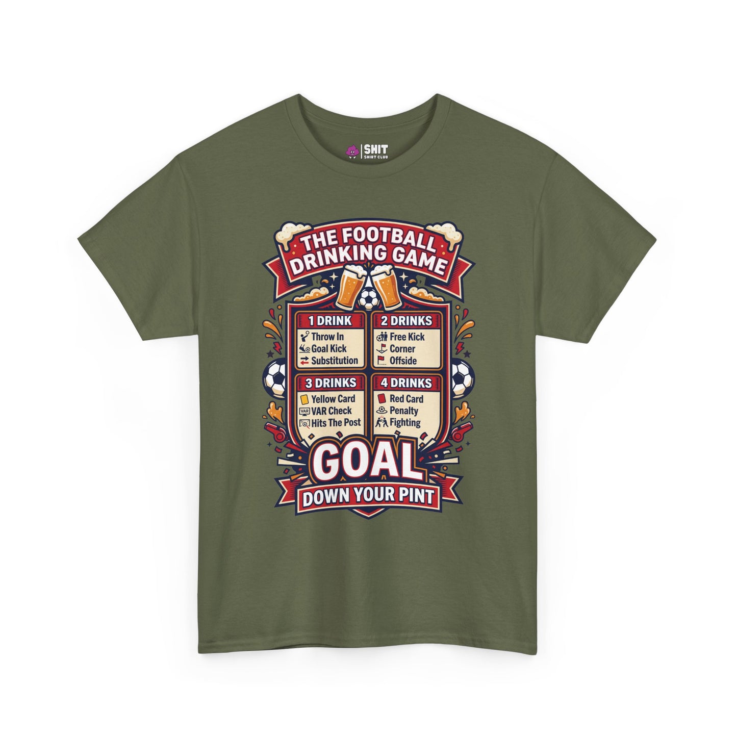The Football Drinking Game Tee - Shit Shirt Club 