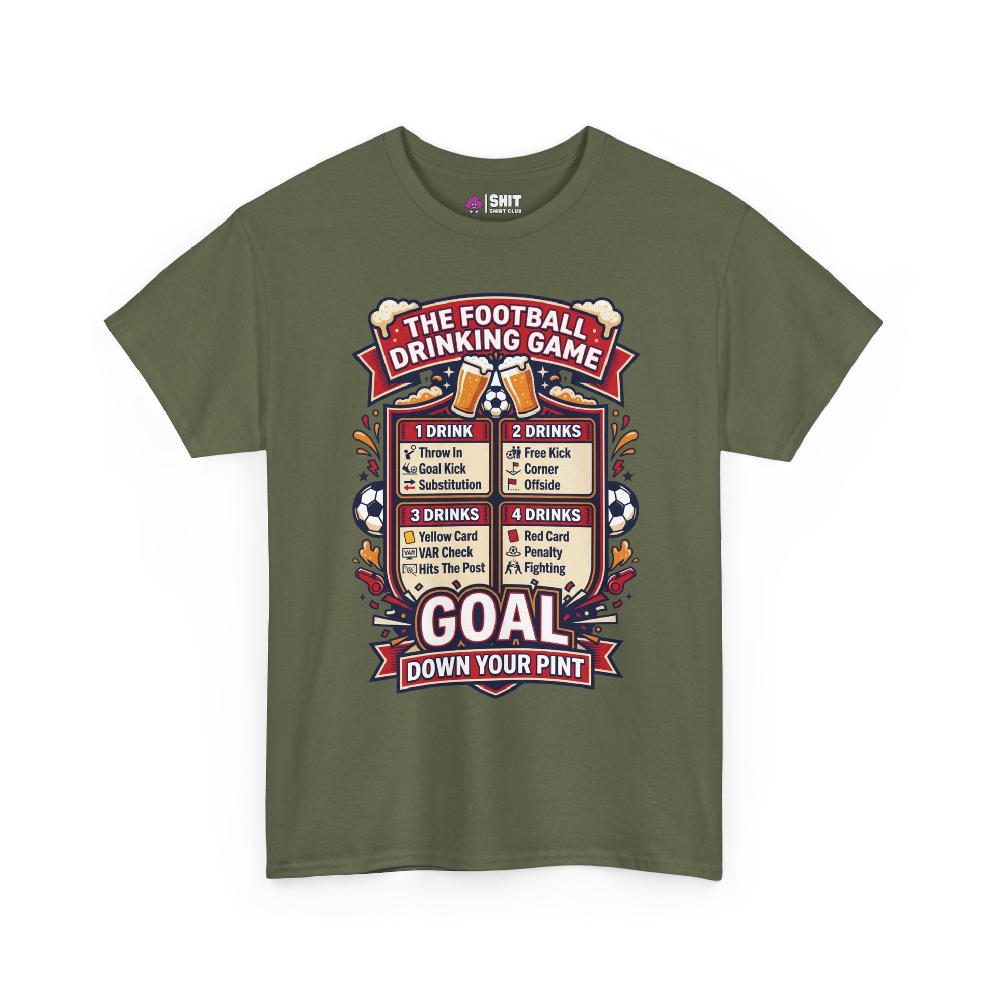 The Football Drinking Game Tee - Shit Shirt Club 