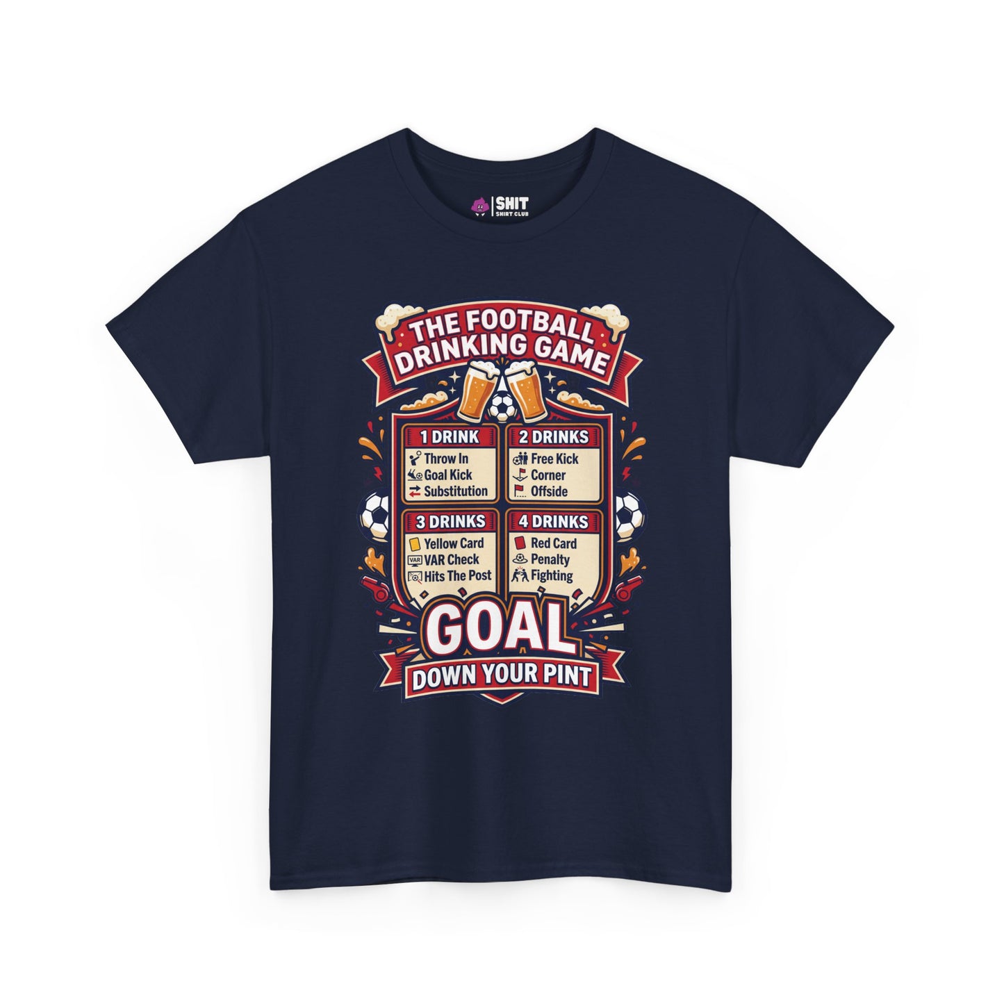 The Football Drinking Game Tee - Shit Shirt Club 