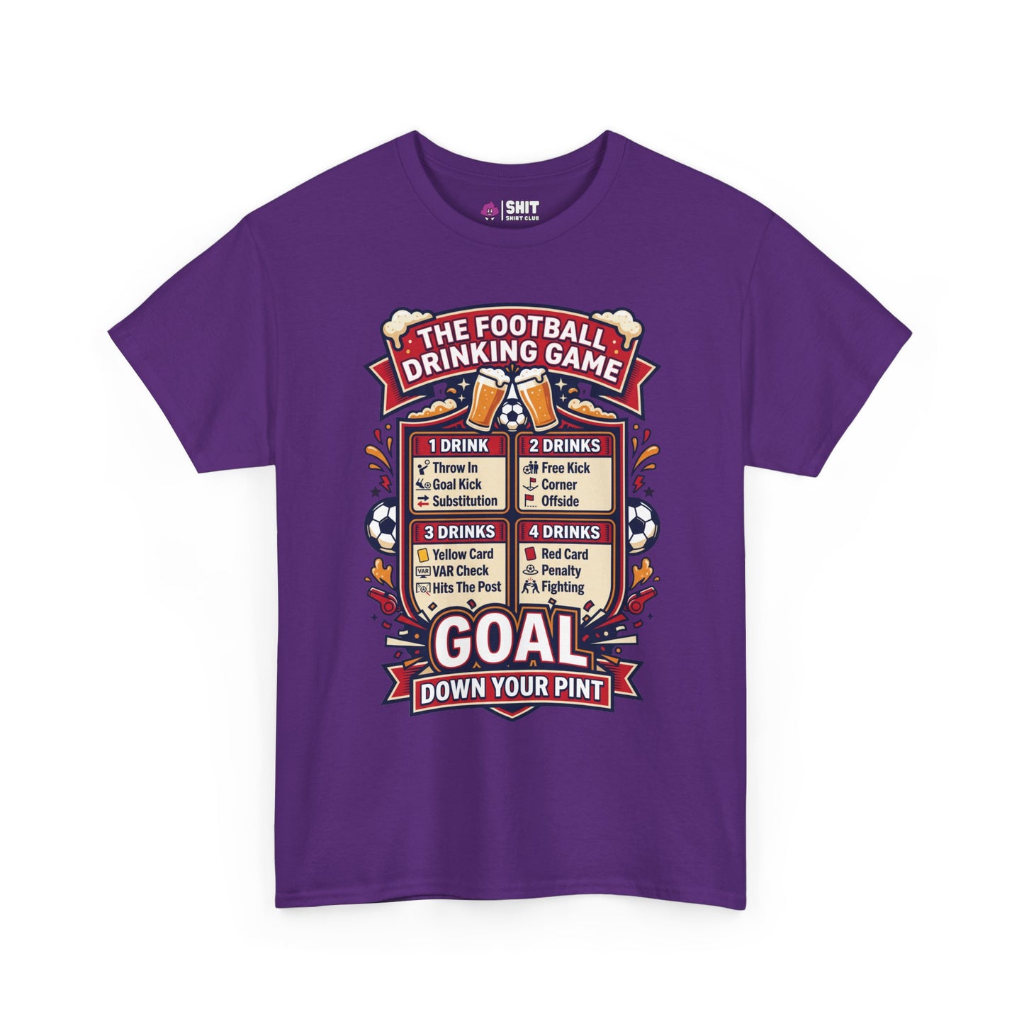 The Football Drinking Game Tee - Shit Shirt Club 