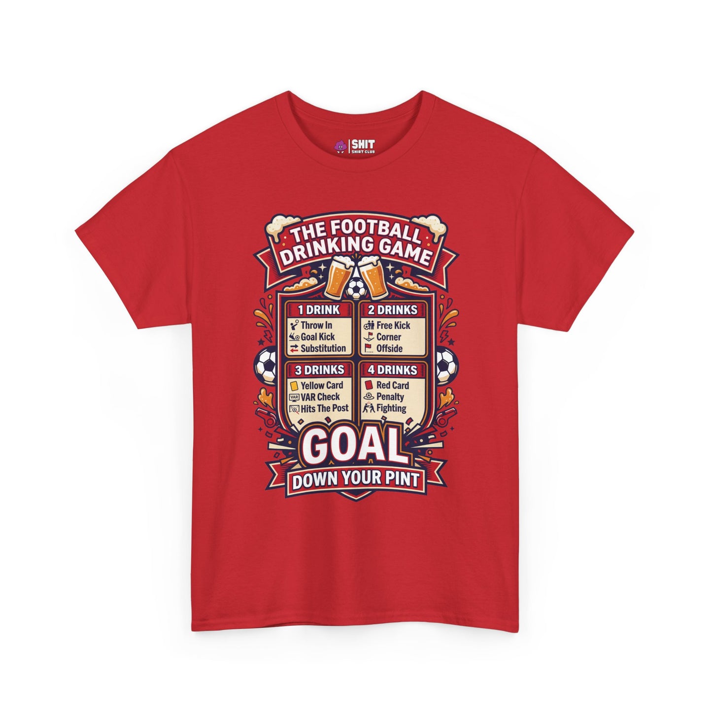 The Football Drinking Game Tee - Shit Shirt Club 