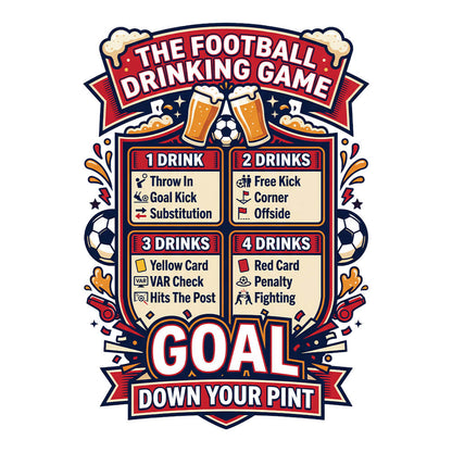 The Football Drinking Game Tee - Shit Shirt Club 