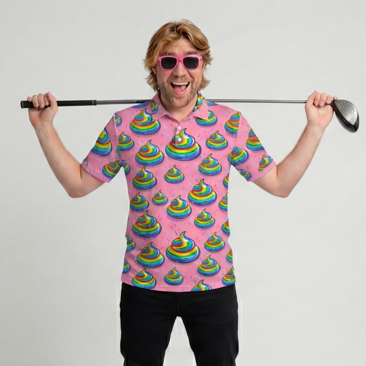 The Turdy Birdie Golf Polo Shirt - Shit Shirt Club 