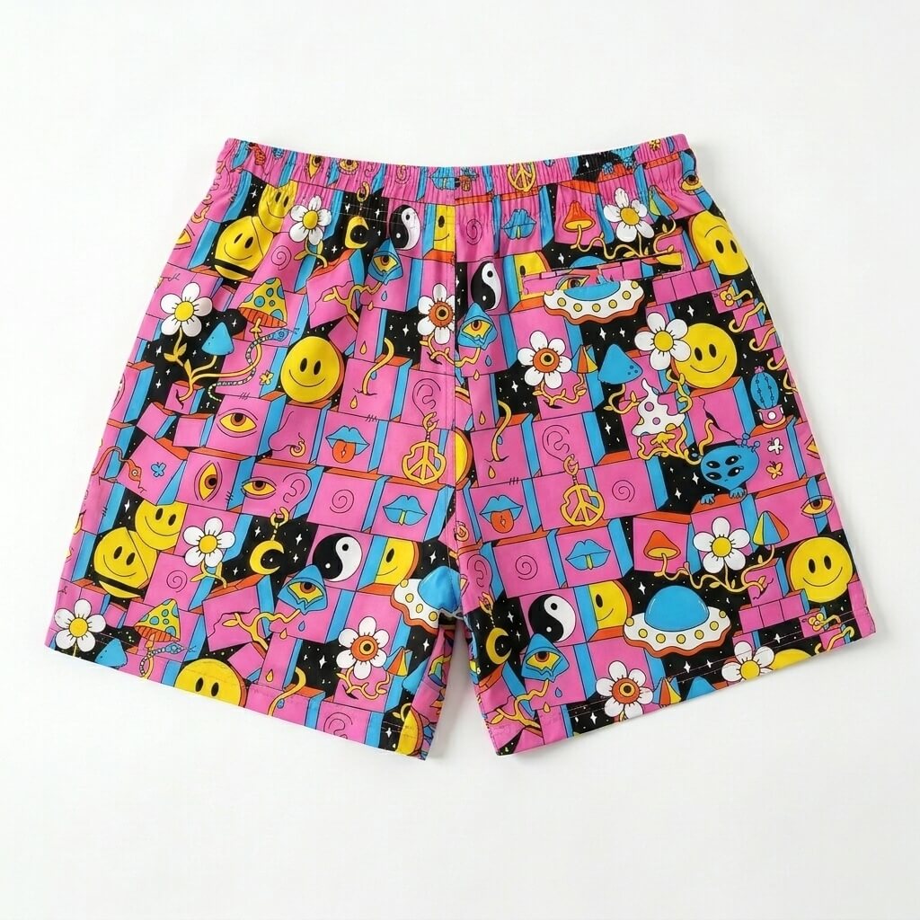 Trippy Space Shit Shorts | Gym, Swim & Lounge Shorts | Shit Shirt Club - Shit Shirt Club 