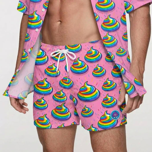 Unicorn Shit Shorts | Gym, Swim & Lounge Shorts | Shit Shirt Club - Shit Shirt Club 