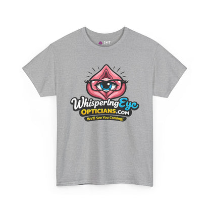 Whispering Eye Opticians Logo Tee (We'll See You Coming!) - Shit Shirt Club 