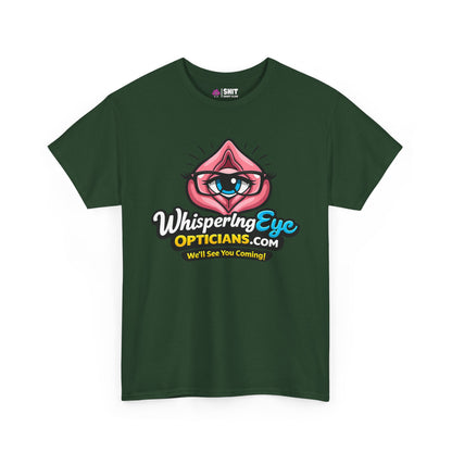 Whispering Eye Opticians Logo Tee (We'll See You Coming!) - Shit Shirt Club 