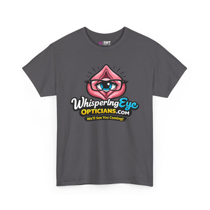 Whispering Eye Opticians Logo Tee (We'll See You Coming!) - Shit Shirt Club 